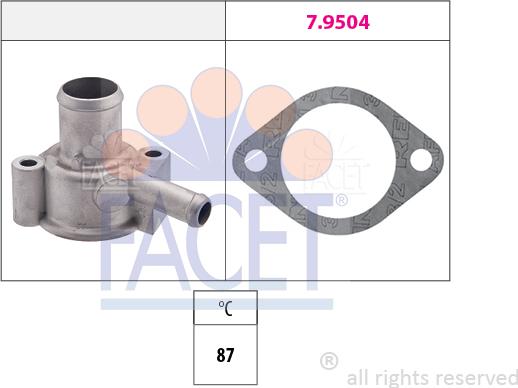 FACET 7.8111 - Термостат, охолоджуюча рідина autocars.com.ua