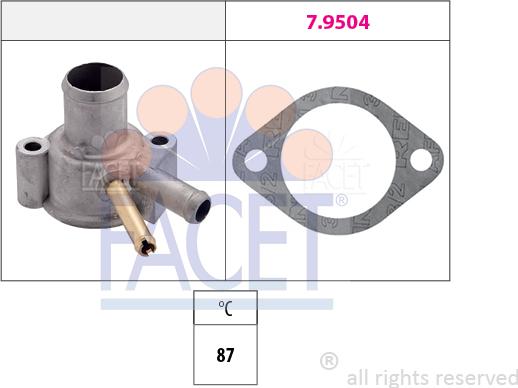 FACET 7.8112 - Термостат, охолоджуюча рідина autocars.com.ua