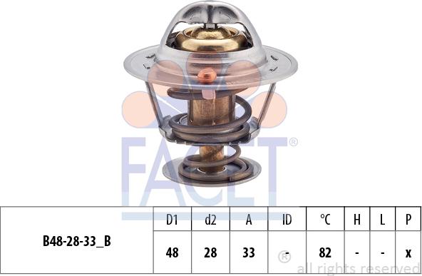 FACET 7.8319S - Термостат, охлаждающая жидкость avtokuzovplus.com.ua