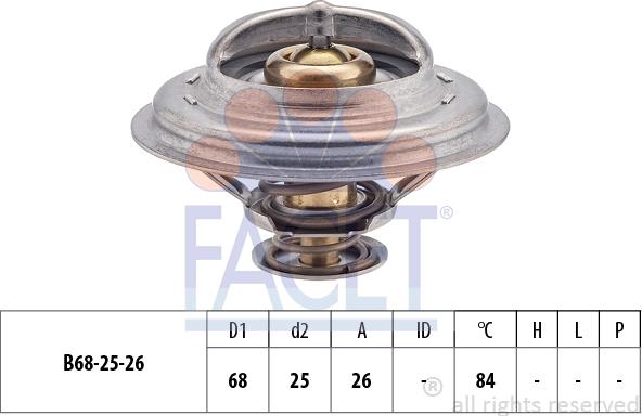 FACET 7.8326S - Термостат, охлаждающая жидкость avtokuzovplus.com.ua