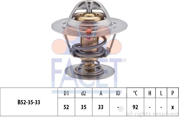 FACET 7.8396S - Термостат, охлаждающая жидкость avtokuzovplus.com.ua
