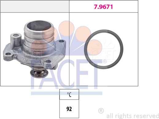 FACET 7.8458 - Термостат, охлаждающая жидкость avtokuzovplus.com.ua