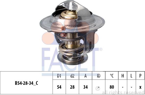 FACET 7.8694S - Термостат, охлаждающая жидкость avtokuzovplus.com.ua