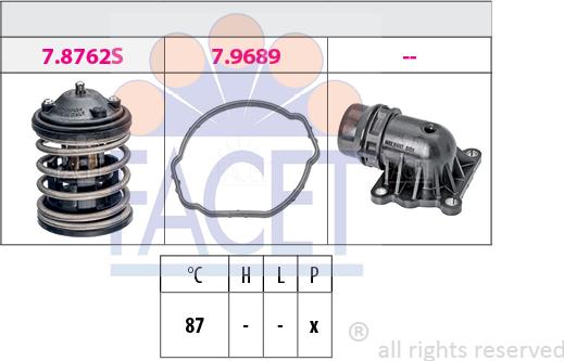 FACET 7.8763K - Термостат, охлаждающая жидкость avtokuzovplus.com.ua