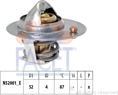 FACET 7.8825S - Термостат, охлаждающая жидкость autodnr.net