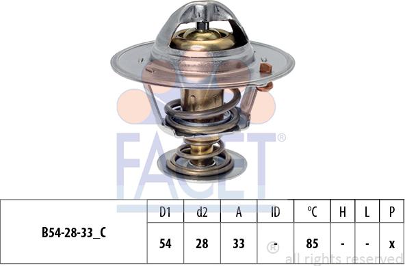 FACET 7.8837S - Термостат, охлаждающая жидкость avtokuzovplus.com.ua