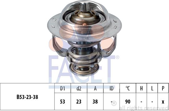 FACET 7.8957S - Термостат, охлаждающая жидкость avtokuzovplus.com.ua