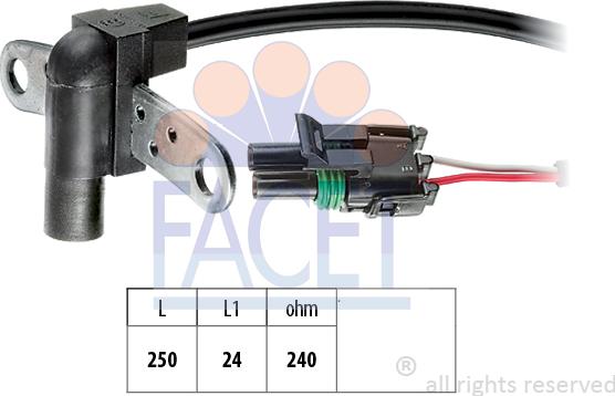 FACET 9.0008 - Датчик импульсов, коленвал avtokuzovplus.com.ua