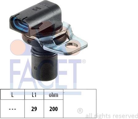 FACET 90104 - Датчик частоти обертання, автоматична коробка передач autocars.com.ua
