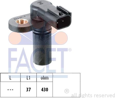 FACET 9.0166 - Датчик, положення розподільного валу autocars.com.ua