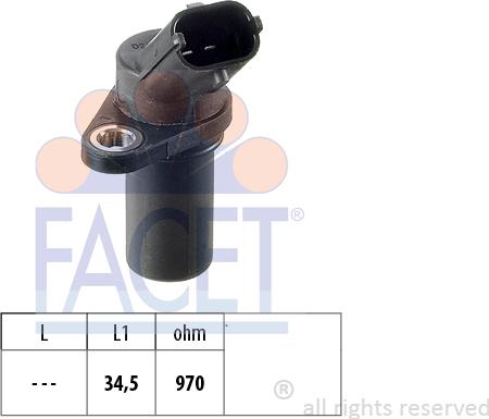 FACET 9.0235 - Датчик частоти обертання autocars.com.ua