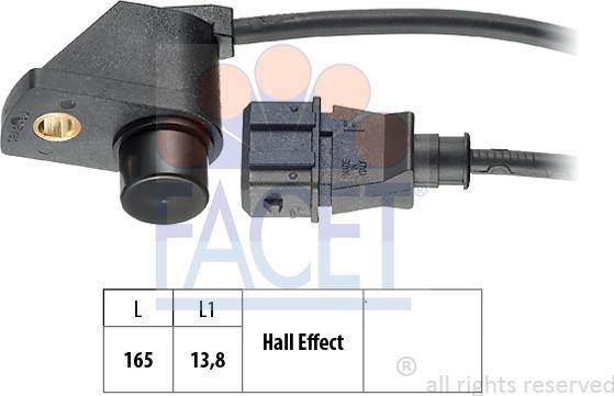 FACET 9.0242 - Датчик, положення розподільного валу autocars.com.ua