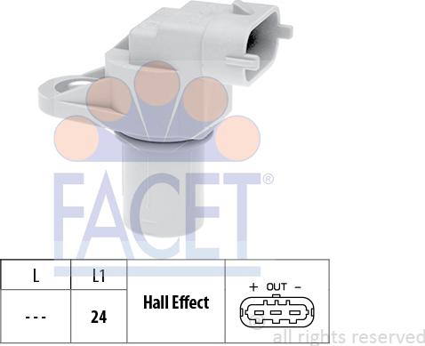FACET 9.0530 - Датчик, положение распределительного вала avtokuzovplus.com.ua