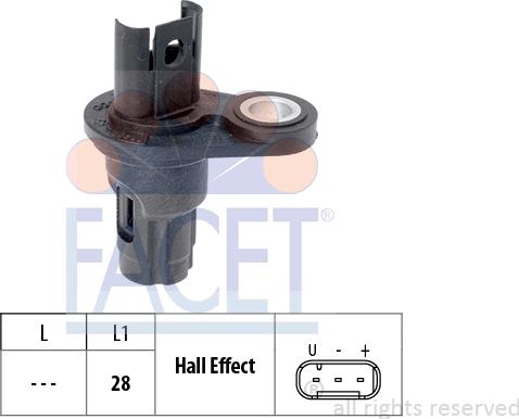 FACET 9.0760 - Датчик импульсов, коленвал avtokuzovplus.com.ua