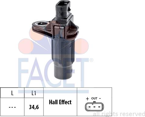 FACET 9.0762 - Датчик импульсов, коленвал avtokuzovplus.com.ua