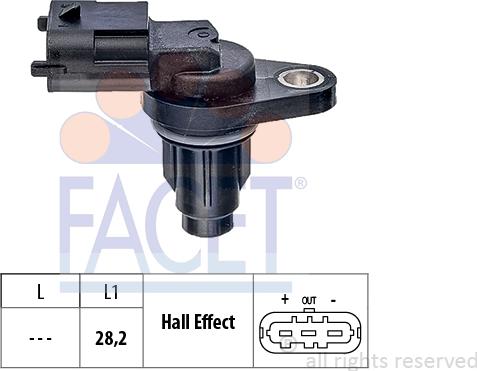 FACET 9.0831 - Датчик, положення розподільного валу autocars.com.ua