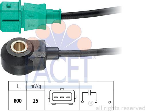 FACET 9.3013 - Датчик детонації autocars.com.ua