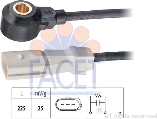 FACET 9.3037 - Датчик детонації autocars.com.ua