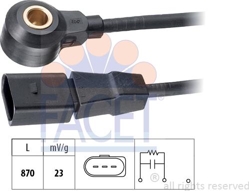 FACET 9.3047 - Датчик детонації autocars.com.ua