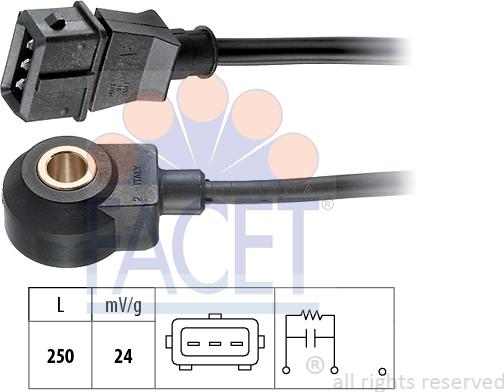 FACET 9.3069 - Датчик детонації autocars.com.ua