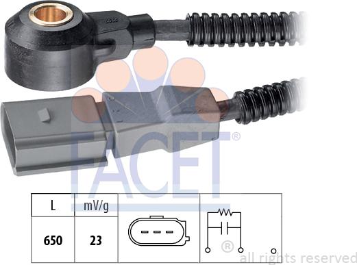 FACET 9.3084 - Датчик детонації autocars.com.ua