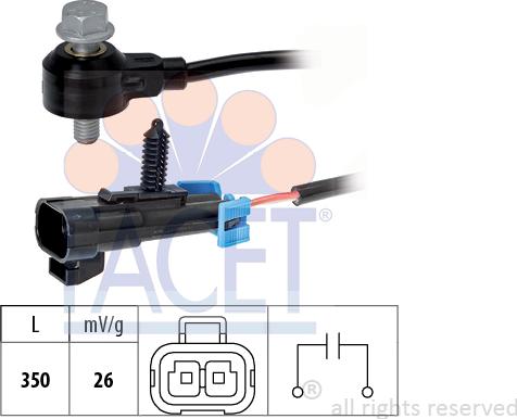 FACET 9.3093 - Датчик детонації autocars.com.ua