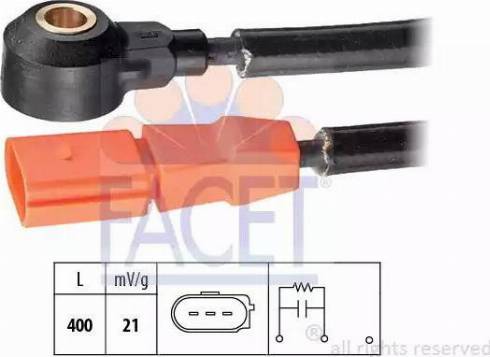 FACET 9.3098 - Датчик детонації autocars.com.ua