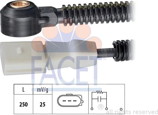 FACET 9.3178 - Датчик детонації autocars.com.ua