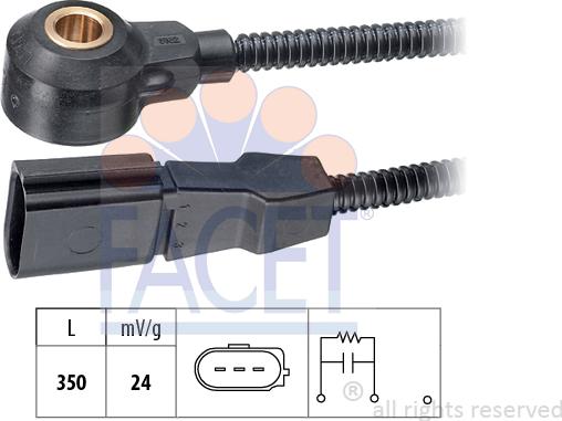 FACET 9.3182 - Датчик детонації autocars.com.ua