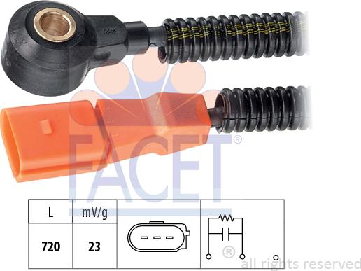 FACET 9.3190 - Датчик детонації autocars.com.ua