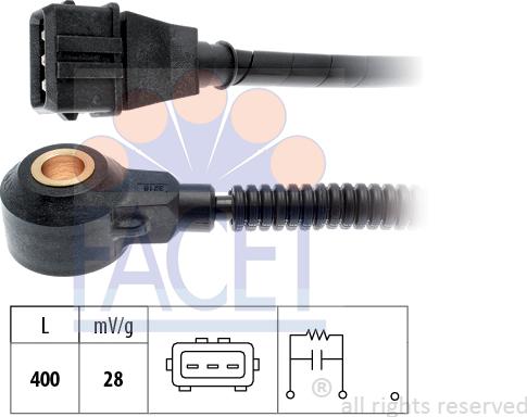 FACET 9.3207 - Датчик детонації autocars.com.ua