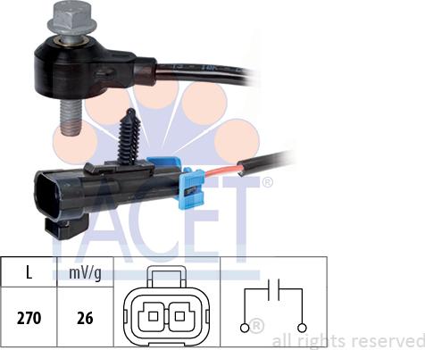 FACET 9.3238 - Датчик детонации avtokuzovplus.com.ua