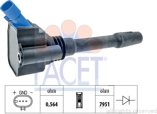 FACET 9.6533 - Катушка зажигания autodnr.net