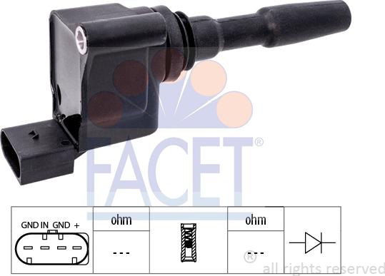 FACET 9.6535 - Катушка зажигания avtokuzovplus.com.ua