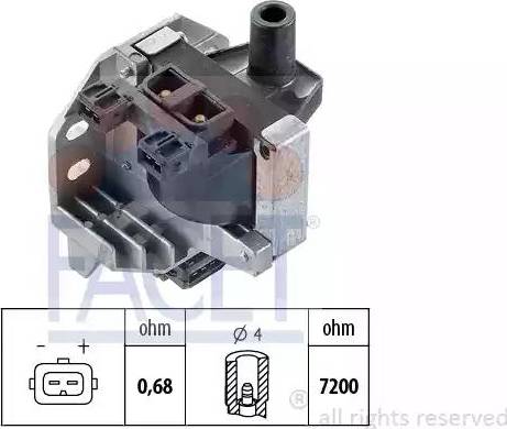 FACET 9.8106 - Котушка запалювання autocars.com.ua