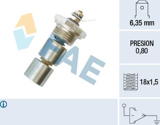 FAE 12270 - Датчик, тиск масла autocars.com.ua