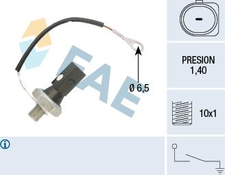 FAE 12896 - Датчик, тиск масла autocars.com.ua