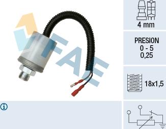 FAE 14090 - Датчик, давление масла avtokuzovplus.com.ua