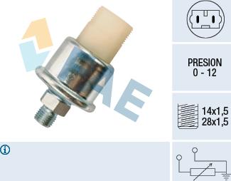 FAE 14860 - Датчик, давление масла autodnr.net