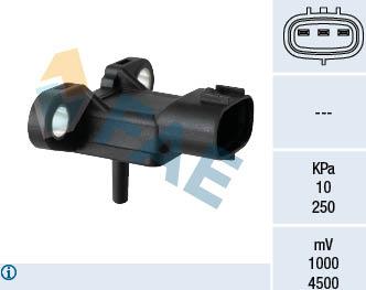 FAE 15160 - Датчик, тиск у впускний трубі autocars.com.ua