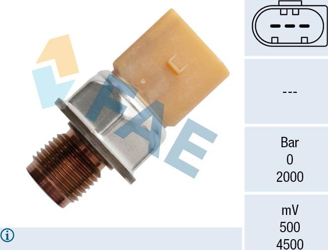 FAE 15604 - Датчик, давление подачи топлива avtokuzovplus.com.ua