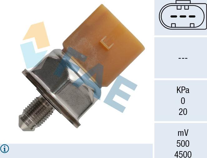 FAE 15608 - Датчик, давление подачи топлива autodnr.net