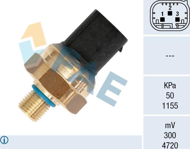 FAE 15614 - Датчик, давление подачи топлива autodnr.net