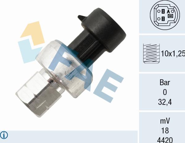 FAE 15802 - Пневматичний вимикач, кондиціонер autocars.com.ua