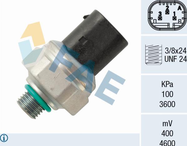 FAE 15803 - Пневматичний вимикач, кондиціонер autocars.com.ua