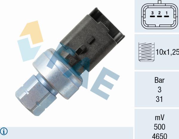 FAE 15806 - Пневматичний вимикач, кондиціонер autocars.com.ua