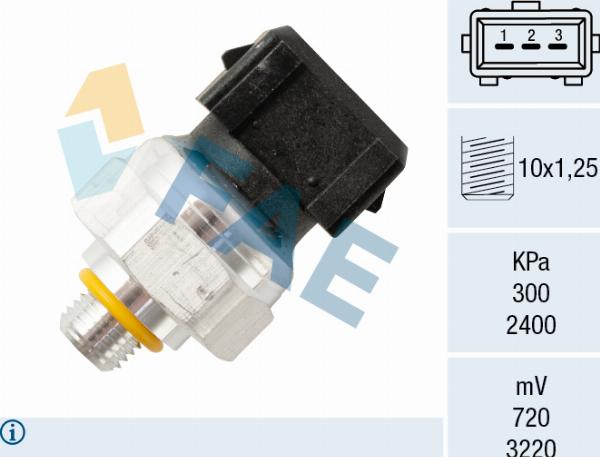 FAE 15809 - Пневматичний вимикач, кондиціонер autocars.com.ua