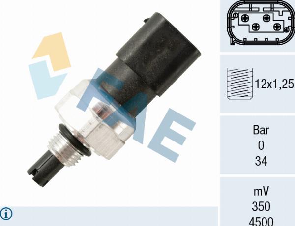 FAE 15820 - Пневматичний вимикач, кондиціонер autocars.com.ua