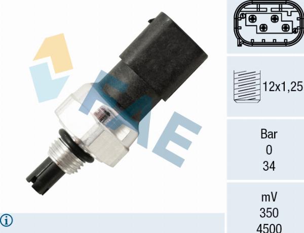 FAE 15826 - Пневматичний вимикач, кондиціонер autocars.com.ua