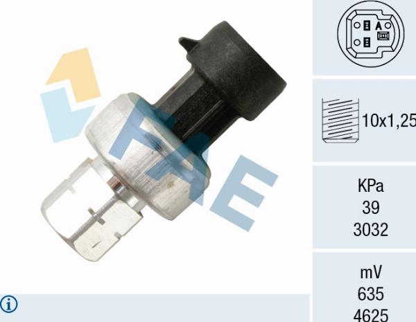 FAE 15827 - Пневматичний вимикач, кондиціонер autocars.com.ua